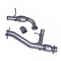 BBK 19471 - 11-14 Ford F-150 Coyote 5.0 3in Short Exhaust Mid Y-Pipe w/ Catalytic Converters (For 1947)