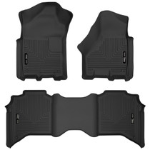 Husky Liners 53638 - 19-20 Dodge Ram 2500/3500 Crew Cab X-Act Contour Front and Second Row Seat Floor Liners