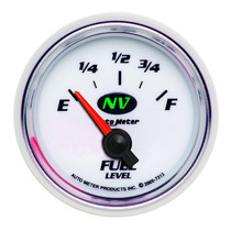 AutoMeter 7313 - NV 2-1/16in 0 Ohms - Empty To 90 Ohms - Full Electric Fuel Level Gauge