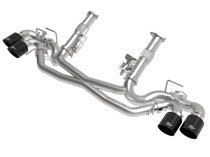 aFe Power 49-34124NM-B - MACH Force-Xp 304 Stainless Steel Cat-Back Exhaust Black 2020 Chevrolet Corvette C8