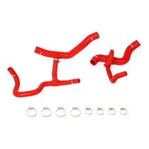 Mishimoto MMHOSE-CAM6-16CRD - 2016+ Chevrolet Camaro V6 Silicone Radiator Hose Kit (w/ HD Cooling Package) - Red