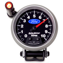 AutoMeter 880825 - Ford 3-3/4in. 10K RPM Pedestal w/ Ext. Quick-Lite Tachometer Gauge