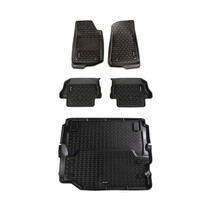 Rugged Ridge 12988.07 - Floor Liner Kit Black F/R/Full Cargo 18-20 Jeep Wrangler JL 2Dr