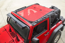 Rugged Ridge 13579.26 - Eclipse Sun Shade, Red; 07-18 Jeep Wrangler JK, 2 Door