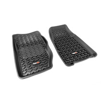 Rugged Ridge 12920.25 - Floor Liner Front Black 1984-2001 Jeep Cherokee XJ