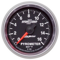 AutoMeter 3644 - Sport-Comp II Full Sweep Electronic 52mm 0-1600 degree F Pyrometer Gauge