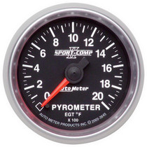 AutoMeter 3645 - Sport-Comp II Full Sweep Electronic 52mm 0-2000 degree F Pyrometer Gauge