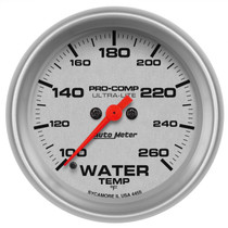 AutoMeter 4455 - Ultra-Lite 2-5/8in 100-260F Water Temp Gauge - Digital Stepper Motor