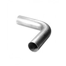 Kooks 90-350-525-16-ALUM - 3-1/2" Aluminum 90 Degree Bend. 16 Ga Mandrel Bent Tubing. 5.25" CLR