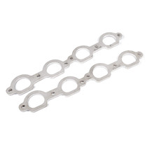 Stainless Works HFLS7200 - Chevrolet LS7 D-Port Shaped Header 304SS Exhaust Flanges 2in Primaries