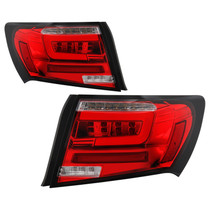 Spyder 5087973 - 08-11 Subaru Impreza WRX 4DR LED Tail Lights - Red Clear ALT-YD-SI084D-LED-RC