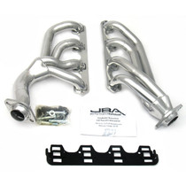 JBA 1655SJS - 65-73 Ford Mustang 351W SBF w/T-5/Cable Clutch 1-5/8in Primary Silver Ctd Mid Length Header