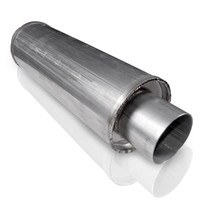 Stainless Works VR2525 - 2.5in VINTAGE ROUND MUFFLER