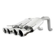 Stainless Works ZO6CBCQUAD - 2006-13 Corvette C6ZO6/ZR1 3in Axleback Chambered Mufflers Quad 4in Rolled Edge Tips