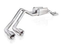 Stainless Works 08F150TDRT - 2004-08 F150 5.4L Exhaust 2-1/2in Chambered Mufflers Behind Passenger Tire Exit