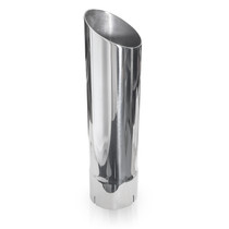 Stainless Works 7031350 - Single Wall Slash Cut Exhaust Tip - 3 1/2in Body 3in ID Inlet