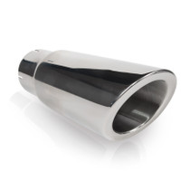 Stainless Works 795225 - Double Wall Slash Cut Exhaust Tip - 4in Body 2 1/4in ID