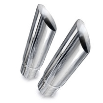 Stainless Works 770250 - Angle Cut Resonator Tips 2 1/2in ID Inlet 3in Body