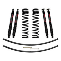 Skyjacker JC301BPBLT - 3 Inch Suspension Lift Kit 84-01 Cherokee XJ W/Front Dual Rate Long Travel Coil Springs Rear Add A Leafs Front and Rear Black Max Shocks