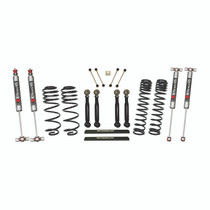 Skyjacker TJ401BPMLTX - 4 Inch Dual Rate Long Travel One Box Kit w/Adjustable Front and Rear Lower Flex Links and M95 Monotube Shocks TJ/LJ 1997-2002 Jeep Wrangler