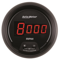 AutoMeter 6397 - Gauge Tach 3-3/8in. 10K RPM In-Dash Digital Black Dial W/ Red Led