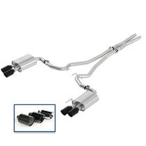 Ford Racing M-5200-M8SBA - 2018+ Mustang GT 5.0L Cat-Back Sport Exhaust System w/ Quad Black Chrome Tips