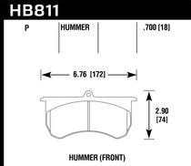 Hawk HB811P.700 - SuperDuty Disc Brake Pad