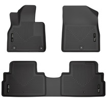 Husky Liners 95711 - 20-22 Hyundai Palisade Weatherbeater Black Front & 2nd Seat Floor Liners