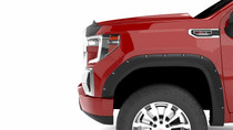 Lund RX146TA - Black Rivet Style Fender Flare - Front, 2pc 20-24 Chevy Silverado 2500/3500