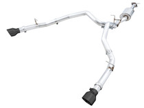 AWE 3015-33006 - 19-21 RAM 1500 5.7L (w/Cutouts) 0FG Dual Rear Exit Cat-Back Exhaust - Diamond Black Tips