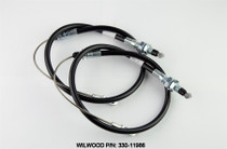 Wilwood 330-11986 - Parking Brake Cable Kit Internal P-Brake 59-64 Impala