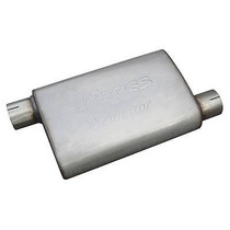 Pypes MVV16 - Violator Series Muffler 14 in 3 in Offset/Offset Hardware Not Incl Natural 409 Stainless Steel  Exhaust