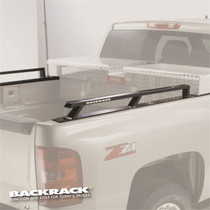 Backrack 65519TB - 07-13 Silverado/Sierra 6.5ft Bed Siderails - Toolbox 21in