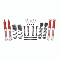 Skyjacker TJ401BPNLT - 4 Inch Dual Rate Long Travel One Box Kit w/OE Style Front and Rear Links and Nitro 8000 Shocks TJ/LJ 1997-2002 Jeep Wrangler