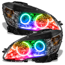 ORACLE Lighting 7115-330 - 08-11 Mercedes Benz C-Class Pre-Assembled Headlights - Chrome Housing - ColorSHIFT