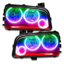 ORACLE Lighting 8197-334 - 05-10 Dodge Charger SMD HL (Non-HID) - Triple Halo - ColorSHIFT w/o Controller