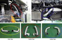HKS 13002-AN003 - 09-10 Nissan GT-R Intercooler Pipe Kit (2 inlet/4 outlet)