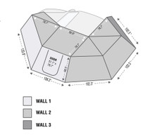 Overland Vehicle Systems 18119909 - Nomadic 270 Drivers Side Awning Wall 3