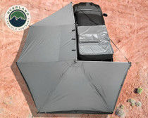Overland Vehicle Systems 19519907 - Awning Tent 270 Degree Driver Side Dark Gray Cover With Black Cover Nomadic