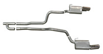 Gibson 619005 - 05-10 Ford Mustang Base 4.0L 2.5in Cat-Back Dual Exhaust - Stainless