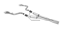 Gibson 617010 - 15-19 Dodge Challenger SRT Hellcat 6.2L 3in Cat-Back Dual Exhaust - Stainless