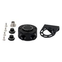 Mishimoto MMOC-RFH-M20BK - M20 x 1.5 - Remote Oil Filter Mount - Black