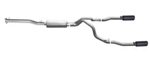 Gibson 65661B - 15-18 Chevrolet Silverado 1500 LS 5.3L 3in/2.25in Cat-Back Dual Split Exhaust - Black Elite