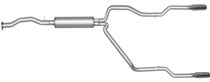 Gibson 65528 - 96-97 Chevrolet C1500 Base 4.3L 2.5in Cat-Back Dual Split Exhaust - Stainless