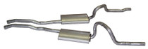 Scott Drake D0ZZ-5257-MCH - 1970 Mustang Exhaust (OEM Mach1 exhaust sys - For staggered shock cars only)