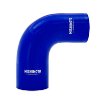 Mishimoto MMCP-R90-27530BL - Silicone Reducer Coupler 90 Degree 2.75in to 3in - Blue