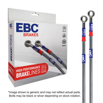 EBC BLA7102-3L - 87-89 Ford Mustang (3rd Gen) 5.0L (w/o Dual Exhaust) Stainless Steel Brake Line Kit