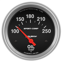 AutoMeter 3542 - Gauge Oil Temp 2-5/8in. 100-250 Deg. F Electric Sport-Comp