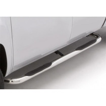 Lund 23266412 - 97-98 Ford F-150 SuperCab (3Dr) 4in. Oval Curved SS Nerf Bars - Polished
