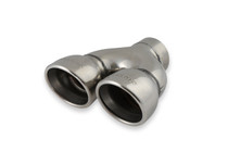 Flowmaster 15369 - Exhaust Tip - Dual 3.5 in. Rolled Angle Polished SS Fits 2.50 in. Tubing-weld on